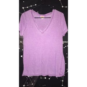 MOSSIMO PURPLE V-NECK